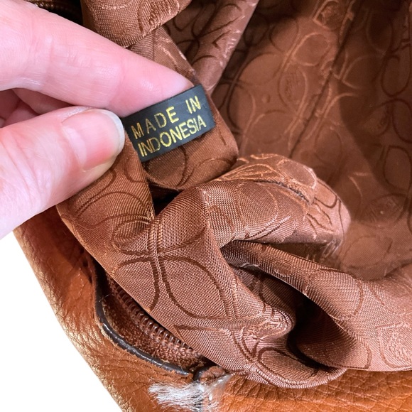 Vintage Fossil Brown Leather Shoulder Bag Tote Purse Classic Everyday Handbag - Picture 14 of 16